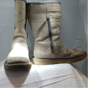 UGG Australia Grey Size Zip Boots Size 5 🚫